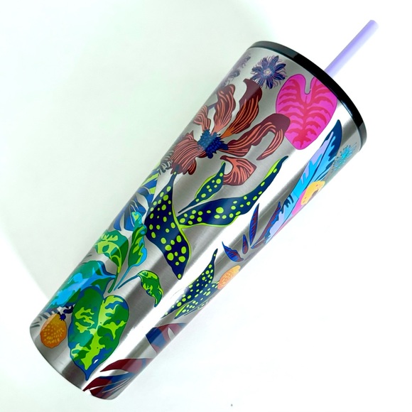 STARBUCKS 24oz TUMBLER LIMITED EDITION BEST MOST FAVORITE BRIGHT MULTICOLOR - Picture 5 of 5